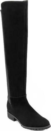 Blondo Presto Otk Suede Leather Waterproof Riding Boots In Black