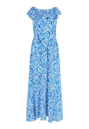 Izia Maxi-jurk met print Dames blauw
