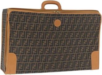 Fendi Pre-owned Weekend Bags, female, Brown, Size: ONE SIZE Pre-owned Canvas Weekend Bag