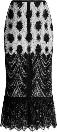 Dolce & Gabbana Chantilly kanten rok - Dames - Midirokken - Veelkleurig - M - Rokken