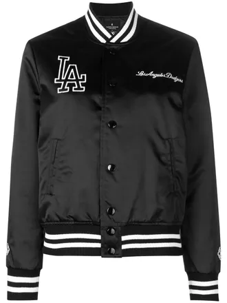 Marcelo Burlon bomberjack met LA print - Zwart