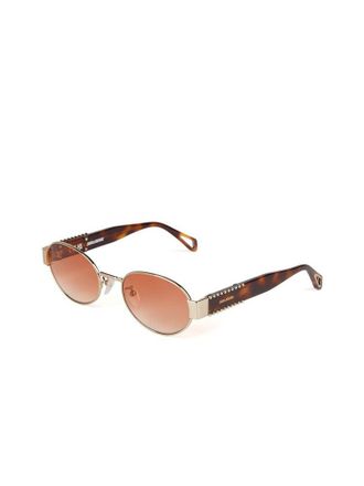 Zadig&Voltaire Unisex Sunglasses Shiny Light Gold Stainless Steel Eyewear