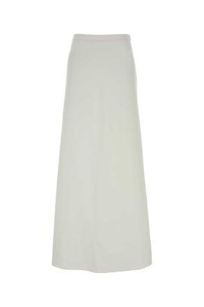 Max Mara White Jersey Vernice Skirt
