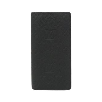 Louis Vuitton Taurillon Black Leather Long Wallet (Bi-Fold) (Pre-Owned)