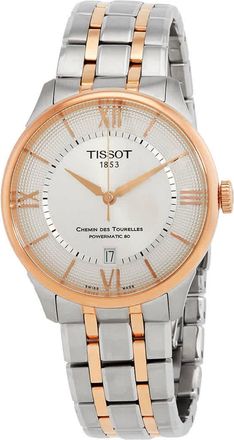 Tissot Chemin Des Tourelles Automatic Silver Dial Two-Tone Mens Watch T1398072203800