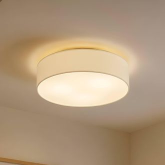 Lindby Lindby - L&aacute;mpara De Techo sebatin En Blanco Textura, Tela, Tejido, Seda