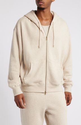 Elwood Core Oversize Terry Full Zip Hoodie in Vintage Oatmeal at Nordstrom, Size Xx-Large