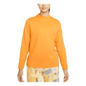 Nike (WMNS) Nike Sportswear Dri-FIT ADV Tech Pack Solid Color Breathable Half Turtleneck Long Sleeves Yellow T-Shirt DD4629-738