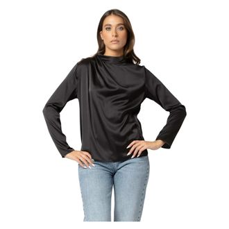 Kocca Overhemden, Dames, Zwart, XS, Polyester, Patriciax Blouse