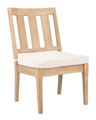Safavieh Couture Set Of 2 Dominica Wooden Outdoor Dining Chairs