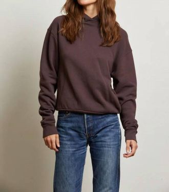 perfectwhitetee Heart Hoodie In Cocoa