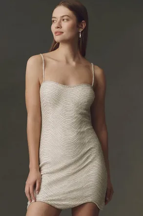 BHLDN Beaded Deco Mini Dress