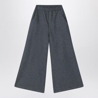 Douuod Pantaloni grigi in misto lana