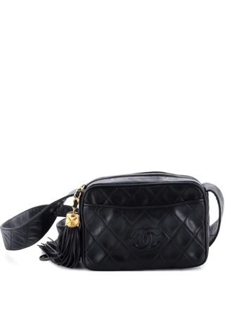 Chanel Diamond CC Camera Bag Quilted Leather Small shoulder bag - Nero