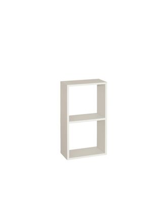 Deco Wood Estanteria de madera lacada en tono blanco con 1 estante