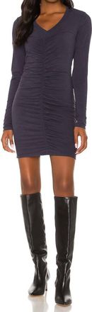Sundry Ruched Front Dress In Ink