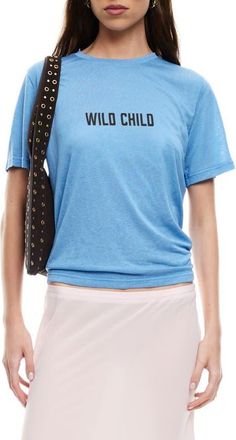 Lioness Ranger Graphic T-Shirt in Sky Blue at Nordstrom, Size Large