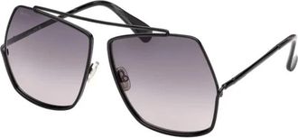 Max Mara Elsa Zonnebrillen - Dames - Zonnebrillen - Zwart - 64 MM - Accessoires