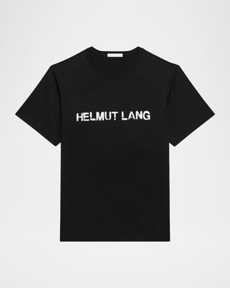 Helmut Lang Mens Relaxed-Fit Stencil Cotton Tee