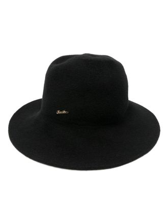 Borsalino Trillbie con placca logo - Nero
