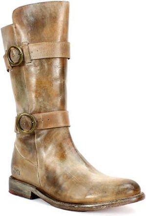 Bed Stü Turn Engineer Boot in Tan Rustic White Bfs at Nordstrom, Size 7.5