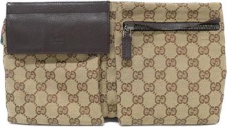 Gucci Beige Gg Canvas Fanny Pack (Pre-Owned)