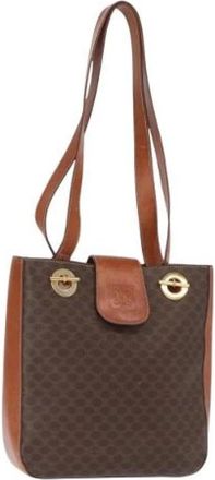 Celine Pre-owned Plastic Schoudertas - Dames - Vintage Schoudertas - Bruin - ONE Size - Vintage