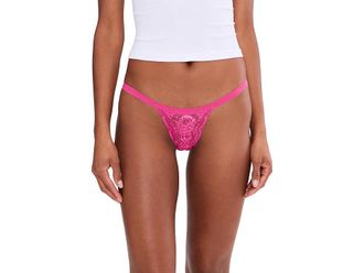 Cosabella Never Say Never Skimpie G-String Womens Underwear Rosa Caldo, Cotton/Lace/Polyamide