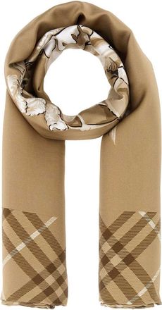 Burberry Beige Horseman Check Scarf