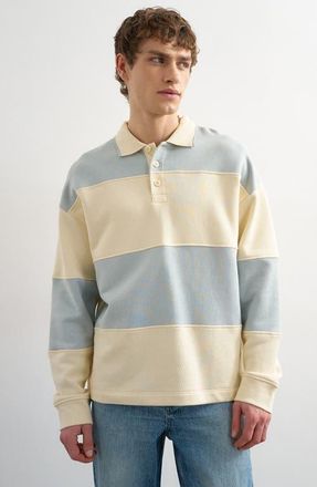 Topman Oversize Rugby Shirt in Lblue at Nordstrom, Size Xx-Large