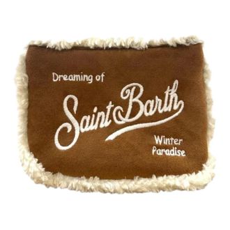 MC2 Saint Barth Tassen, Dames, Bruin, ONE Size, Polyester, Aline Shearling Pochette