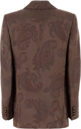 Etro Womens Embroidered Jacquard Blazer M0428 Giacche E Gilet Jacket