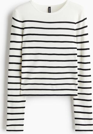 H&M Langarmpullover - White