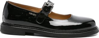 Kenzo Smile Buckle Patent Loafers