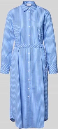 Comma Hemdblusenkleid mit abnehmbarem Stoffband in Bleu, Gr&ouml;&szlig;e 34