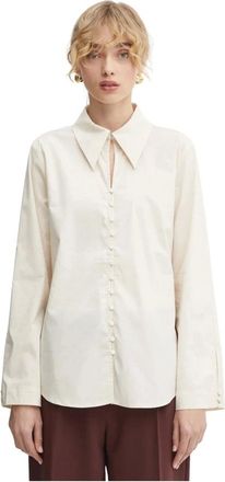 Bruuns Bazaar Dames, Blouses & Shirts, Beige, Maat: M Katoen