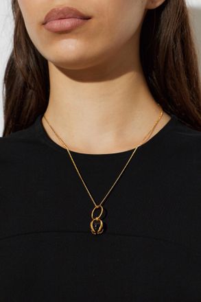 Jil Sander Necklace With Pendant, Womens, Gold