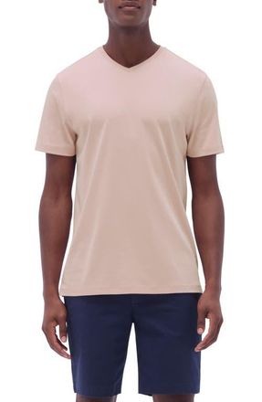 Bugatchi Holden Pima Cotton T-Shirt in Sand at Nordstrom, Size Xx-Large