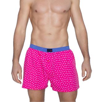 Unabux Boxer Short 4 - pink with white hearts, Size:XL