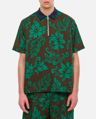 sacai Polo Stampa Floreale