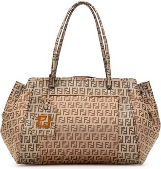 Fendi Pre-owned Fendi Zucchino Nylon and Spalmati Grande Pillow Tote Ladies 2211 8BN174 WTQ 079