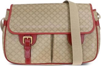 Celine 1990-2000s crossbodytas met Macadam-patroon - Beige
