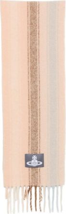 Vivienne Westwood Orb-patch Striped Scarf