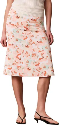Calvin Klein Matte Satin Midi Skirt