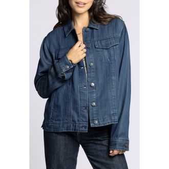 Thread & Supply Jackie Denim Trucker Jacket in Ink Wash at Nordstrom, Size X-Small