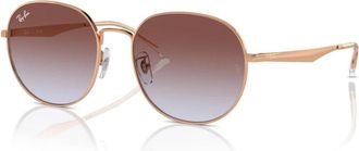 Ray-Ban Rose Gold/Violet Shaded Zonnebril - unisex - Zonnebrillen - Geel - 57 MM - Accessoires