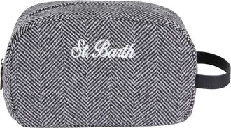 MC2 Saint Barth Beauty Westwood Wool - Heren - Toilettassen - Grijs - ONE Size - Wol - Tassen
