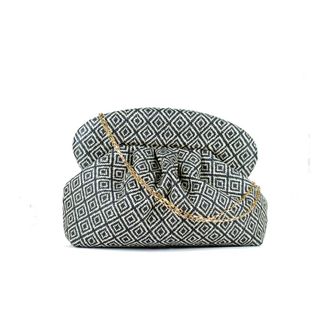 Dotz Blauwe Tree Handtas van Bicolor Stof - Dames - Clutches - Veelkleurig - ONE Size - Tweed - Tassen