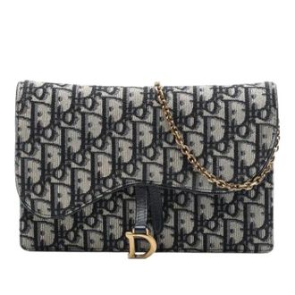 Dior Borsa a tracolla Pre-owned in tela - - Pre-owned - Donna - Blu - ONE SIZE