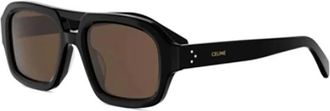 Celine 3 Dots Aviator Zonnebril - unisex - Zonnebrillen - Zwart - 53 MM - Accessoires
